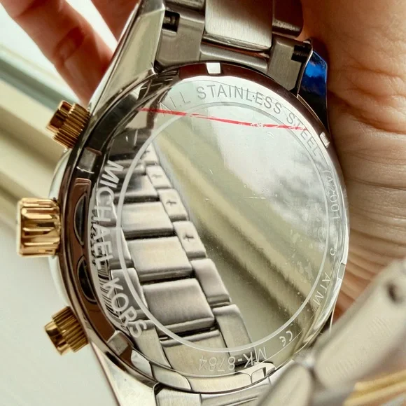 Michael Kors Layton Gold and Silver Chronograph Watch MK8784 - Picture 6 of 7